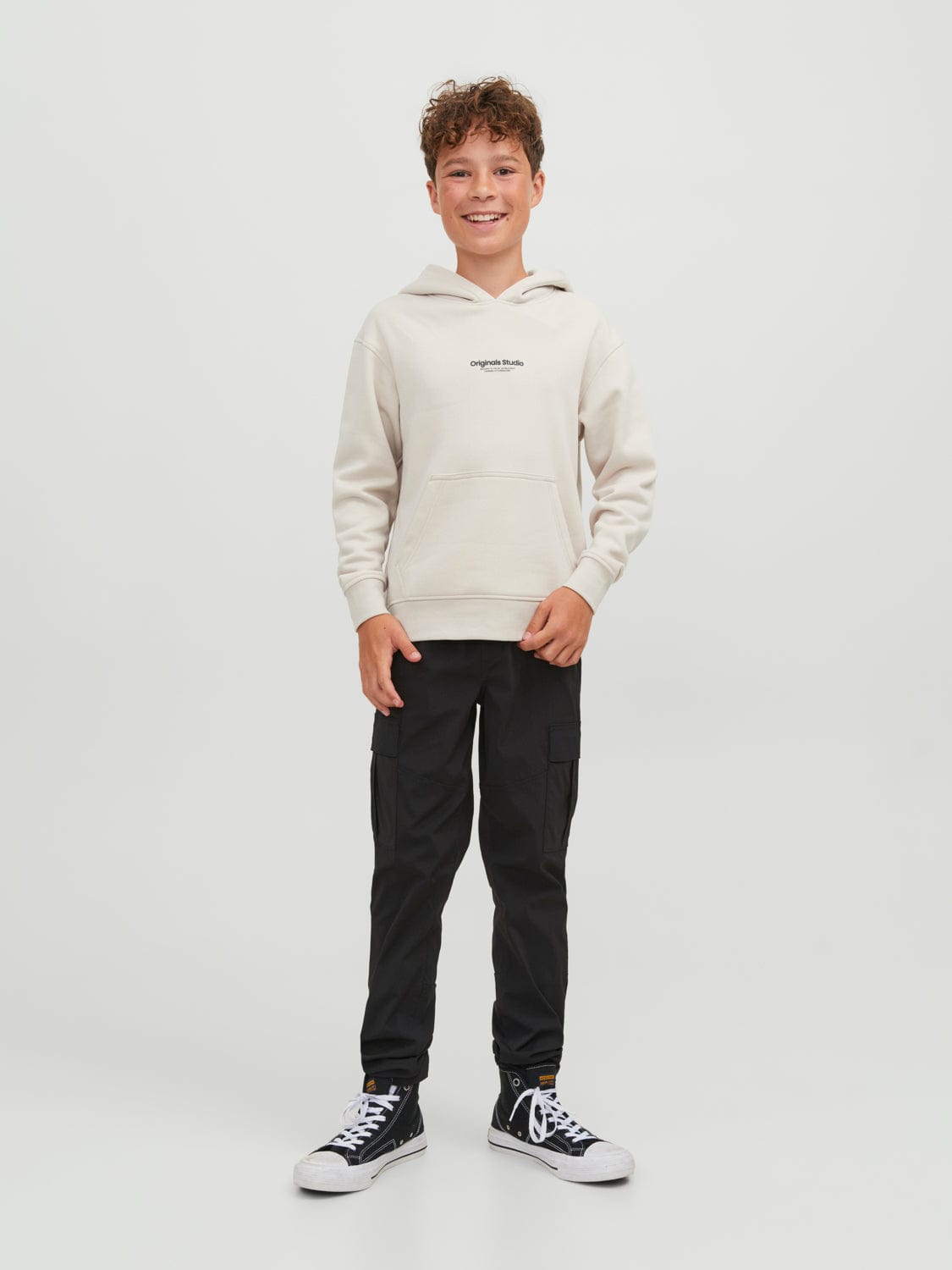 Sudadera con capucha junior beige - JORVESTERBRO